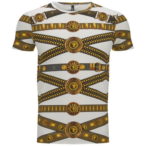 versace belt print t shirt